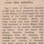 Biography for WW1 Veteran Roy Wesley James Whitaker, Air Force