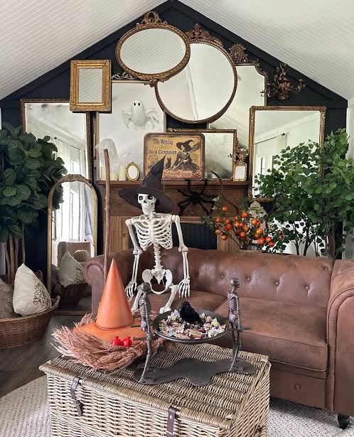 26 Haunting Halloween Living Room Decor Ideas You'll Regret Not Copying This October