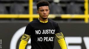 A black lives matter badge will feature on all playing shirts for the rest of the season alongside a badge thanking nhs staff for their work during four players, including borussia dortmund's england forward jadon sancho, were initially investigated by the bundesliga authorities for making clear their. Bundesliga Teams Show Support For Black Lives Matter Movement Bbc Sport