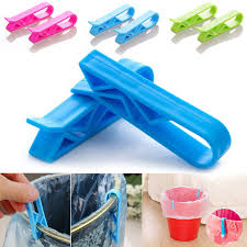 But did you check ebay? Household Supplies Cleaning 4pcs Trash Can Clips Plastic Fixed Garbage Bag Clip Fixed Waste Bin Bag Hol J1 Home Garden
