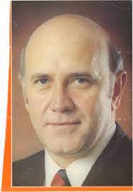 De klerk former president and leader of the national party, mr. F W De Klerk South African History Online