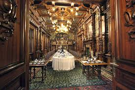 Rooms in a medieval are largely recognisable by their modern counterparts in more modest homes. Photo Dining Room Of Peles Castle In Sinaia Romania