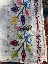 antique turkish ritual towel etsy elde nakis kanaviceler kanavice