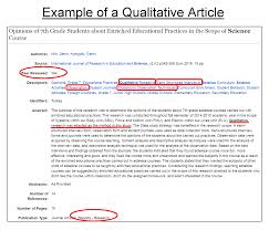 This video will show you some examples of qualitative research. Evaluating Journal Articles Education Research For Graduate Students Libguides At Valdosta State University