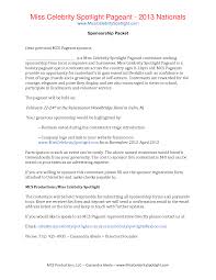 Pageant Sponsorship Letter Sponsorship Letter Proposal Templates Steve Jobs Quotes