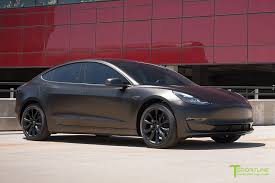 Transform your vehicle with a sparkling black gold, to give dazzle the eyes of onlookers with a roll of 3m™ satin gold dust black vinyl film. Satin Gold Dust Black Tesla Model 3 With Matte Black 19 Inch Turbine Style Tst Wheels By T Sportline 4 Tesla Model Tesla Matte Black