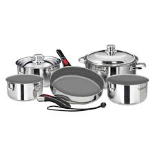 Top picks related reviews newsletter. A10 363 2 Ind Gourmet Nesting 7 Piece Stainless Steel Induction Cookware Set With Ceramica Non Stick Magma Products Cookware Cookware Sets