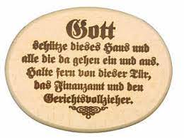 Mit gott schütze dieses haus war es leider nicht so. Ilggro Gmbh Grosshandel Schild Mit Einbrand Gott Schutze Dieses Haus