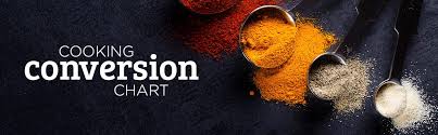cooking conversion chart recipe