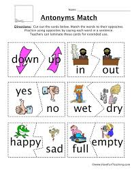 Antonyms Game Worksheet Antonyms Have Fun Teaching Antonyms Worksheet