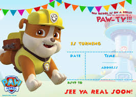 Free Printable Paw Patrol Invitation Template All Characters Paw Patrol Birthday Invitations Paw Patrol Invitations Printables Paw Patrol Invitations