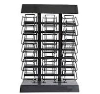 Stone Quartz Sample Display TableTop Rack | Black - Display ...
