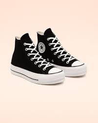 Black And White Low Top Converse Converse Chuck Taylor All Star Platform Low Top Womens Shoe Converse Com In 2020 Chuck Taylors Womens High Top Shoes Converse Shoes Womens