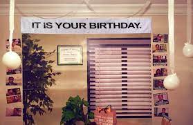 A replica of how dewight decorate for kellys birthday party. Amazon Com Birthday Banner It Is Your Birthday In The Office By Guritta The Birthday Party Office Birthday Party Office Birthday Office Party Decorations