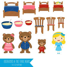 Ricitos De Oro Y El Grafico De Tres Osos Goldilocks And The Three Bears Bear Clipart Toddler Activities