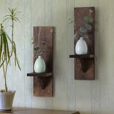 Get the best deals on farmhouse wall mounted candle holders & accessories when you shop the largest online selection at ebay.com. Buy Docmon Wall Sconce Candle Holder Wall Mount Wooden Candle Holders Rustic Wall Decor Floating Shelves Farmhouse Candle Flowers Vase Wall Shelf For Bathroom Bedroom Living Room Set Of 2 Online In