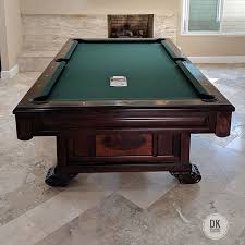 Finished Recovering This 8 Foot Brunswick Montebello Pool Table In Huntington Beach Tour Edition Bottle Green Billiards Dkb Pool Table Billiards Play Pool