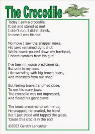 Crocodile Poems Kids Poems Rhyming Poems Funny Poems For Kids