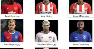 Get erling haaland face from moddingway download center. Pes 2013 Face Angel Gomes Angelino D Malen E Zhegrova Erling Haaland F Tomori J Willock Joelington Rodrygo T Chong By Illwll Facemaker
