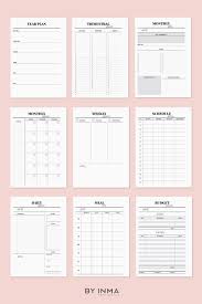 Minimalist Planner Inserts Printable Planner Kikki Inserts Etsy Planner Inserts Printable Weekly Planner Printable A5 Planner Inserts