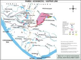 Map of rivers in kerala. Pamba Achankovil Vaippar River Link Project Insightsias