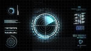 Green Hud Screen Interface With Radar Stock Footage Screen Hud Green Interface Interface Screen Radar