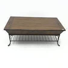 In this video (part 2 of 2) i focus on the parallelog. Rectangular Coffee Table Mahogany Hinged Top On Wrought Metal Base With Undertier W134cm H49cm D71cm The Furnishings Sale Furniture Interiors