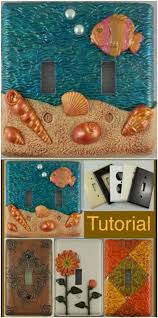 Gold leaf is a beautiful look and pretty easy to apply. 30 Fantastic And Fun Ways To Decorate Your Switch Plate Covers Diy Crafts