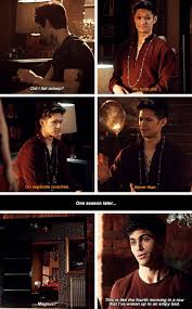 Shadowhunters Magnus Alec In Season 1 Vs Season 2 Shadowhunters Shadowhunters Malec Shadow Hunters