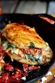 Sundried Tomato Spinach And Cheese Stuffed Chicken Recipe Recipes Healthy Recipes Food