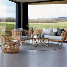 Darunter zählen hocker, sessel, sofas, essgruppen, couchtische, beistelltische oder ottomane und vieles mehr, natürlich aus rattan gefertigt. Nest Rattan Round Sessel Farbe Weiss Grosse Option 1