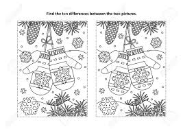Click the links below to. Christmas Themed Find The Ten Differences Picture Puzzle And Coloring Page Royalty Free Cliparts Vectors And Stock Illustration Image 90944272