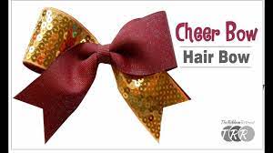 How To Make A Cheer Bow Hair Bow Theribbonretreat Com Cheer Bows Glitter Cheer Bow Cheer Bows Diy