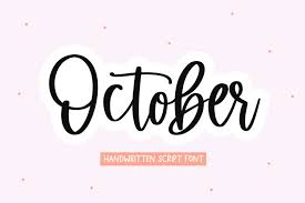 Font catalog with sorting by alphabetical, by category, by tag or by popularity. October Handwritten Script Font 795660 Handwritten Font Bundles