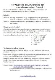So according to it multiplication first and then addition so 10×1 +5 =15. Quadratzahlen Landesbildungsserver Baden Wurttemberg