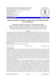 Tda's structural pest control service licenses and regulates pest management professionals who apply pesticides in an around structures. Pdf Plant Quarantine An Effective Approach For Prevention Of Alien Pest And Disease