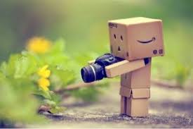Boxman With Camera Like Him Danbo Cute Photography Cardboard Robot