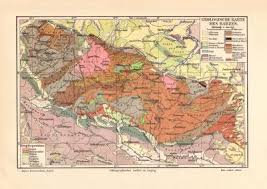 Mit unserem kartengenerator können sie sich ihre landkarte individuell. Harz Geologie Historische Landkarte Lithographie Ca 1904 Archiv Hi