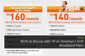 The same date onwards will also existing broadband (streamyx) users upgraded gradually in speed. Mcmc To Discuss With Tm On Streamyx Unifi Broadband Plans Pokde Net