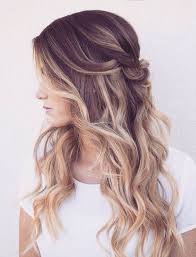 Romantic Half Up Half Down With Loose Waves We This Http Moncheribridals Com Faded Hair Wedding Hairstyles For Long Hair Best Ombre Hair