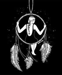 Black And White Art Drawings Hennkim Henn Art Illustration Drawing Sketch Black White Pen Inspire Creative Soci Dream Illustration Black And White Drawing Dream Catcher Drawing