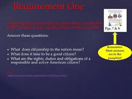 First aid merit badge worksheet. Citizenship In The Nation Ppt Download