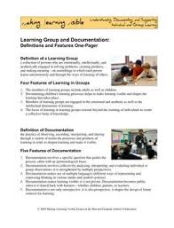 Documentation Learning Stories Visible Learning Early Childhood Leadership