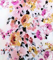 Browse similar patterns color this pattern. Match This 100 Silk Simple Luxuries Fabric Print With A Solid Fabric In Black White Or Hot Pink Floral Prints Floral Watercolor Floral Painting