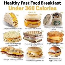 Healthy Fast Food Breakfast Under 360 Calories By Phetfit 1 Tacobell S Breakfast S Healthy Fast Food Breakfast Fast Food Breakfast Low Calorie Fast Food