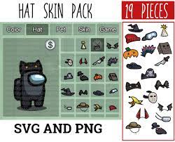 19 Pieces Among Us Hat Skins Among Us Skins Pack 1 Among Us Etsy In 2021 Hats Halloween Hats Sketch Book
