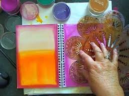 Pan Pastels And How To Make Your Own Big Alphabet Stamp Art Journal Tutorial Art Journal Techniques Painting Crafts