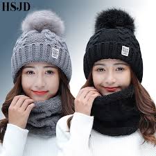 Maybe you would like to learn more about one of these? Buy Online Women S Winter Hat Ski Brand Big Fur Pom Poms Ball Knitted Hats Scarf Hat Set Winter Women Beanie Hat Warm Skullies Female Cap Alitools