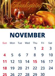 Maybe you would like to learn more about one of these? Download Calendario De 2018 Novembro Thanksgiving Day Usa 2016 Png Image With No Background Pngkey Com