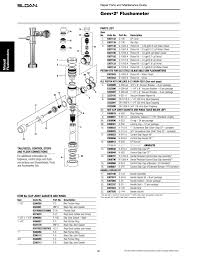 Gem 2 Flushometer Repair Parts And Maintenance Guide
